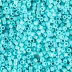 Miyuki Delica Seed Beads – Size 11/0 (1.6 mm), DB0658, Dyed Opaque Turquoise Green, 7.2 g, Approx. 1440 Beads, Made in Japan - color: DB0658 - Dyed Opaque Turquoise Green