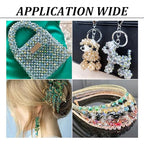 Craftdady 8 Strands 6mm Crystal Beads Electroplate Glass Round Faceted Loose Half AB Color Plated Crafting Beads for DIY Earring Necklace Jewelry Making - color: 8 Color-Round-8mm