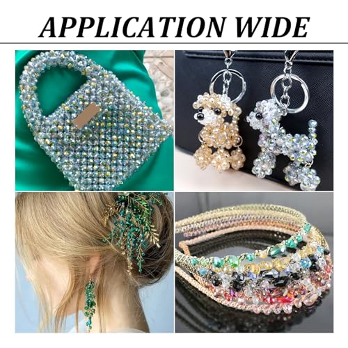 Craftdady 8 Strands 6mm Crystal Beads Electroplate Glass Round Faceted Loose Half AB Color Plated Crafting Beads for DIY Earring Necklace Jewelry Making - color: 8 Color-Round-8mm
