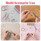 2 Pack Needle Nose Pliers, 5.9 Inch Small Needle Nose Pliers for Jewelry Making, Pink Mini Plier for Crafts, Precision Plier Set for Jewelry Repair Wire Bending Gripping Tiny Project
