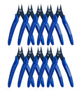 Small Wire Cutters 10 Pack- KAIHAOWIN 170 Wire Flush Cutters Wire Clippers Nippers Clean Cut Pliers Side Cutter Diagonal Cutting Pliers for Electronic Floral Heating Wire Model Sprue Soft Copper, Blue - size: 10 Pack