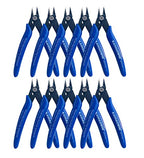 Small Wire Cutters 10 Pack- KAIHAOWIN 170 Wire Flush Cutters Wire Clippers Nippers Clean Cut Pliers Side Cutter Diagonal Cutting Pliers for Electronic Floral Heating Wire Model Sprue Soft Copper, Blue - size: 10 Pack