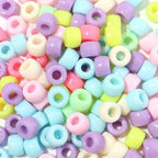 Jexine 10500 Pcs Pony Beads Bulk Plastic Beads for Bracelet Making Hair Braids DIY Necklace Jewelry Making Projects(Round,Macarons Color) - color: Macarons Color, style: Round