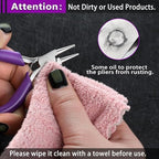 SPEEDWOX 6pc Mini Jewelry Pliers Set - Double Nose (Round, Long), Flat Jaw, End Cutting, Diagonal & Bent Nose Pliers, Jump Ring Opener - style: 6PCS A Set