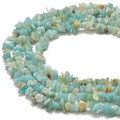PLTbeads 5-8mm Natral Healing Gemstone Waist Bracelets Necklace Kit Irregular Stone DIY Crafts Design Jewelry Making 1 Strand per Bag Approxi 34 inch (Amazonite Chips) - color: Amazonite Chips