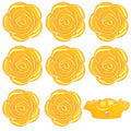 100pcs Rose Flower Beads ABS Plastic Roseflower Shape Spacer Beads Cute Roses Loose Beads Accessories for DIY Friendship Bracelet Necklace Jewelry Making Supplies, Golden Yellow - color: Golden Yellow