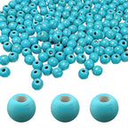 Turquoise Beads Bulk 6mm - 790pcs Natural Semi-Precious Gemstone Round Space Loose Beads for Jewelry Making, Bracelets, Necklaces, Earring, DIY Handmade Crafts, Healing Stone Gifts - color: Round 6mm
