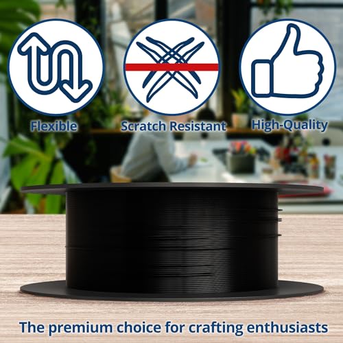 Soft Flex 49 Strand Beading Wire - Medium 0.19 Diameter - 100 Feet Nylon Design Wire - style: Black