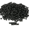 Amaney 500pcs Black Acrylic Number Beads 7x4mm Mixed Number Beads Acrylic Plastic Round Shape Loose Beads - color: Black, size: 7x4mm