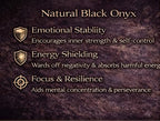 Rose Quartz Bracelet - 8mm Healing Crystal for Love, Unisex - color: 01: Black Onyx, style: F: 8.3-8.7 inches