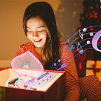 TMEEIHNSS Rainbowie Heart Musical Jewelry Box, Musical Jewelry Storage Box with Dancing Girl,Arrow Design Christmas Gift (pink) - color: Pink