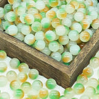 100 Pack 8mm Glass Beads for Jewelry Making, Graduated Color Mix, Bulk DIY Craft Supplies - color: Color3