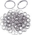 H&D 500pcs Round Edged Split Circular Ring Clips for Crystal Lamps, Crystal Curtain, Crystal Garland, Necklaces, Keys, Earrings, Jewelry Making and Craft Ideas (14mm, Silver) - color: Silver