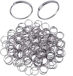 H&D 500pcs Round Edged Split Circular Ring Clips for Crystal Lamps, Crystal Curtain, Crystal Garland, Necklaces, Keys, Earrings, Jewelry Making and Craft Ideas (14mm, Silver) - color: Silver