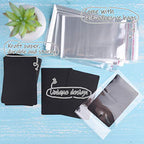 MIAHART 150 Set Earring Display Card with 150 Pcs Self-Seal Bags, Earring Holder Card for Selling DIY Ear Studs, Earrings and Jewelry Display (Black) - color: black