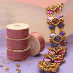 The Beadsmith Nymo Thread – 10-Pack Rosy Mauve Color – Size D, .30mm Diameter, 64 Yard/58.5 Meter Spool – Made of Nylon – Bead Embroidery & Weaving, Off Loom & Loom Work and DIY Craft Projects - size: Size D, 64 Yards, style: Rosy Mauve