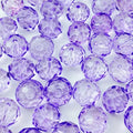 50pcs Crystal Glass Beads 10mm Faceted Rondelle Glass Spacer Beads with Hole for Bracelets Necklace Earring DIY Jewelry Making Craft(Crystal Purple) - color: Crystal Purple, size: 10mm