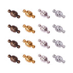 PH PandaHall 100 Sets Brass Magnetic Clasps Mixed Color Round Magnet Converter Jewelry Clasps Buckle Ball for Bracelet Necklace Jewelry DIY Making