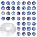 4mm 200pcs Natural Stone Round Beads Blue Aventurine Genuine Stone Beading Loose Gemstone DIY Charm Smooth Beads for Bracelets Necklaces Earrings Hole Size 1mm (Blue Aventurine 4mm) - color: Blue Aventurine, size: 4mm
