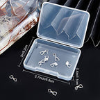 Beebeecraft 10Pcs/Box Small Pinch Bails Clasp 925 Sterling Silver Ice Pick Pinch Bails Dangle Charms Pendant Connector 12x5mm for Necklace Jewelry Making - color: Silver#3