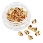 BEADIA 14K Gold Plated Twisted Spacer Beads 4x5mm 30pcs for Jewelry Making Findings Non Tarnish - color: 14K Gold, size: 4x5mm Twisted