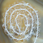 AD Beads Natural Gemstones 8mm Round Loose Beads 15'' ~ 16'' Pick Stone (Smooth Clear Quartz) - color: Smooth Clear Quartz