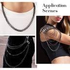 Craftdady 16.4 Feet Aluminum Curb Chain Link Black Twisted Cable Cross Chain Unwelded 12x7mm with Spool for Bracelet Necklace Tassel Earring Jewelry Making - color: Black, 12x7mm