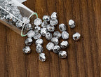 1.76oz Faceted Fire Polished Round Glass Beads 4mm (0.16in), Czech Republic Bohemian Glass Transparent Mix - color: Mix 03 Transparent AB, size: 50 g