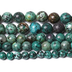 6MM 60PCS Natural Stone African Turquoise Loose Beads for Jewelry Making DIY Bracelet - color: African Turquoise, size: 6mm