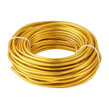 Fashewelry 32.8 Feet 5mm Gold Aluminum Wire Bendable Metal Craft Wire for Beading Sculpting Jewelry Making - color: Round-Gold, size: 5mm