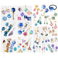 FUNSHOWCASE Cabochon Resin Mold Pack of 2 Mosaic Tile Epoxy Casting Jewelry Making - color: 358 Cavities 15 Designs
