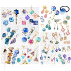 FUNSHOWCASE Cabochon Resin Mold Pack of 2 Mosaic Tile Epoxy Casting Jewelry Making - color: 358 Cavities 15 Designs