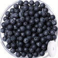 QINJIEJIE 100PCS Matte Black Obsidian Beads 8mm Natural Stone Beads Round Loose Gemstone Bead for Bracelet Beading Crystal Jewelry Making DIY Necklace Earrings 0.32" - color: Matte Black Obsidian, size: 100PCS