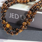 Natural Stone Beads 8mm Yellow Tiger Eye Polished Round Smooth Agates Gemstone Beads for Jewelry Making 15 Inch(Yellow Tiger Eye,8mm) - color: Yellow Tiger Eye, size: 8mm