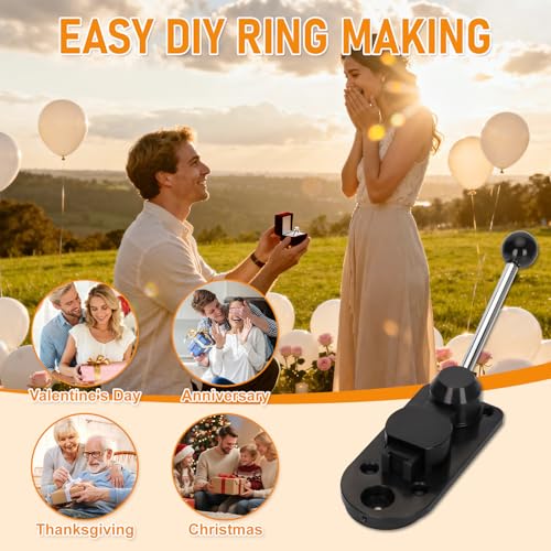 18 Pcs Ring Bender, Complete Ring Bender Tool Rings Bending, Spoon Rings Maker Machine with Nylon Mold, Multi-Functional Ring Earring Bending Tool, Sizer Measuring Tools Suitable for Gift-Giving - size: 18-Piece Set