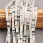 150PCs Natural Iceberg Jade Spacer Beads, Loose Semi Precious Flat Round Gemstone Heishi Disc Stone Beads for Beading Jewelry Making 4mm*2mm 38cm - color: Iceberg Jade, size: 4MM*2MM