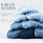 Natural 100% Silk Thread, Handmade Embroidery Thread Silk Floss 8 Colors 110m Each (73) - color: 73