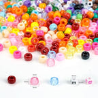 Dowsabel Friendship Bracelet Making Kit, Pony Kandi Beads & 11 Different Beads, 8 Colors Nylon Thread, DIY Jewelry & Craft Gifts - style: 48 Colors