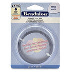 Beadalon German Style Wrapping Wire, Round, Hematite Color, 26 Gauge, 20 m / 65.6 ft - color: Hematite, size: 26 Gauge / 65.6 Ft