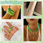 SUNNYCLUE 120G 12/0 Seed Bead Glass Bead Green Glass Seed Beads 2mm Mini Craft Beads Round Glass Seed Bead Bulk Small Loose Spacer Beads for Jewelry Making DIY Earrings Friendship Bracelets Necklace - color: Mixed Color 2