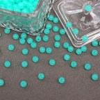BONNY BOXX 1000PCs 6MM Jelly Peacock Green Acrylic Round Beads, Smooth Transparent Acrylic Balls, Plastic Resin Gumball Bubblegum Chunky Beads for Necklace & Bracelet Making, Crafting Supplies - color: Jelly Peacock Green, size: 6MM