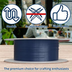 Soft Flex 49 Strand Beading Wire - Medium 0.19 Diameter - 10 Feet Nylon Design Wire - style: Dark Blue