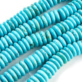 Craftdady 80Pcs 10mm Natural Turquoise Heishi Coin Disc Stone Beads Flat Round Disk Gemstone Loose Beads for Jewelry Craft Necklace Bracelet Making Hole: 1mm - color: Cyan Blue, 10mm