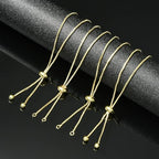 DanLingJewelry 20pcs Adjustable Slider Bracelet Slider Extender Chains with Ball Ends for Jewelry Making DIY 8 Inches(220mm) G - color: StyleⅡ-20 pcs-Golden