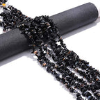 BEADIA Irregular Natural Black Onyx Stone Loose Semi Gemstone Beads for Jewelry Making 5-8mm 80cm - color: Black Onyx, size: 5-8mm 80cm