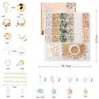 Xylise Jewelry Making Supplies Kit Natural Stone Beads for Irregular Natural Stone with for DIY Craft Bracelet Necklace Earrings for Adults (Amazonian) - color: Amazonian