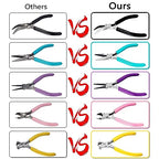 URSKYTOUS 5Pcs Jewelry Pliers Set Jewelry Making Pliers Tools Kit Include Jewelry Making Needle Nose Chain Nose Round Bent Pliers Wire Cutter for Bracelet Beading DIY Craft Jewelry Making Supplies - color: Em Pink Blue Purple Black Yellow