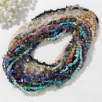 Raw Crystal Necklaces for Women 5-8mm Handmade Natural Stone Necklace Beaded Choker Necklace Healing Crystal Necklace Gemstone Necklace Raw Crystal Beaded Necklace for Her - style: Carnelian
