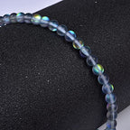 60PCS 6mm Natural Gray Mystic Aura Quartz Gemstone Frosted Matte Titanium Round Loose Spacer Beads 15 inch Full Strand Crystal Healing Power Quartz - color: Grey Mystic Aura, size: 6mm