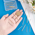 UNICRAFTALE Metal Bar Charms Stainless Steel Bar Pendants Golden & Stainless Steel Color Charms Metal Necklace DIY Pendant for Earrings Jewelry Making